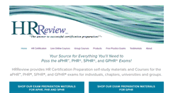 Desktop Screenshot of hrreview.com