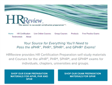 Tablet Screenshot of hrreview.com